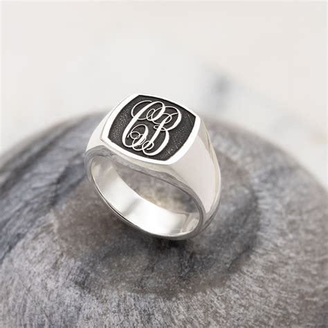 Mens Sterling Silver Signet Rings In The Uk Crafted In Solid Sterling