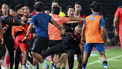 Detik Detik Kericuhan Pecah Di Final Sea Games 2023 Manajer Timnas U