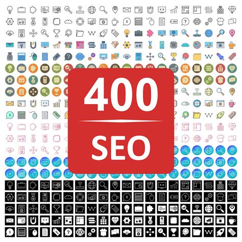 Set Of Vector Seo Search Engine Optimization Icons Vector Art At