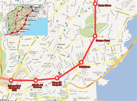 Panama City Panama Metro Map Map