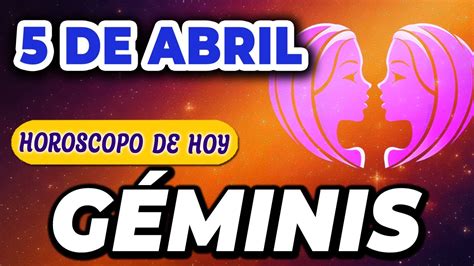 🔮 𝐋𝐚 𝐬𝐮𝐞𝐫𝐭𝐞 𝐞𝐬𝐭á 𝐝𝐞 𝐭𝐮 𝐥𝐚𝐝𝐨🤑💸 Géminis ♊ Horoscopo De Hoy 5 De Abril 2024 Géminis Hoy Youtube