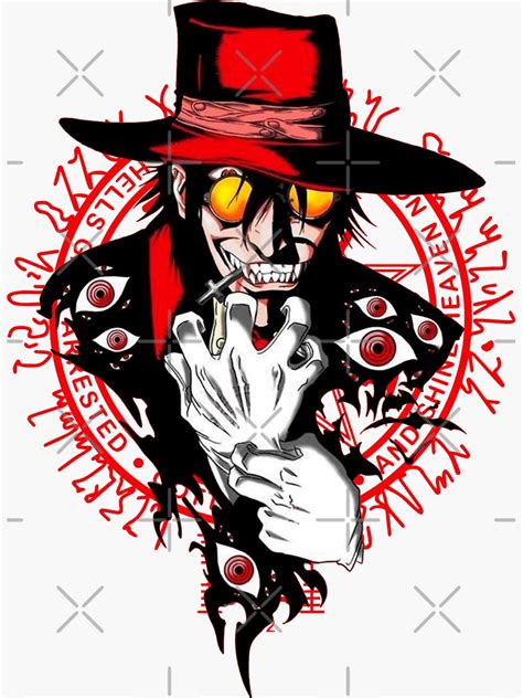 Alucard Hellsing Sticker For Sale By Boutique Shop Redbubble