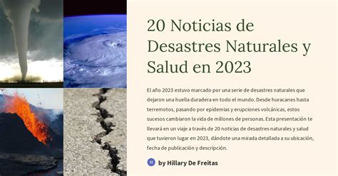 Noticias De Desastres Naturales Y Salud En