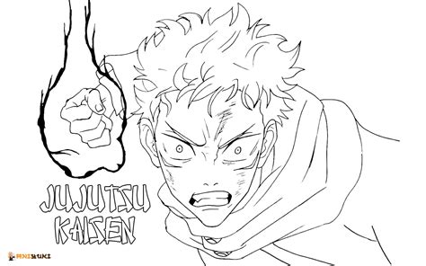 Disegni Di Jujutsu Kaisen Da Colorare Aniyuki