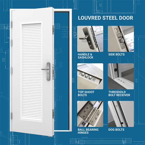 Louvred Steel Door Security Lathams Steel Doors