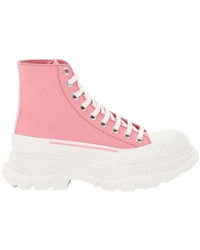 Alexander Mcqueen Tread Slick High Sneakers For Women Up To Off