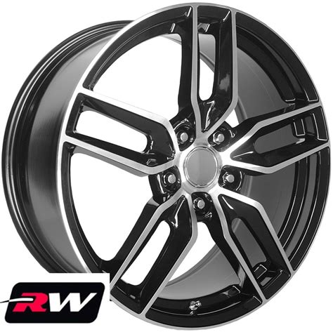 wheels  chevy camaro   black machined   rims