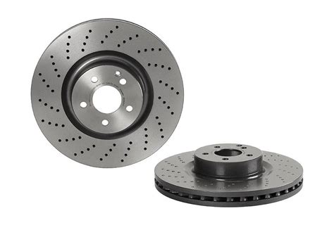 Mercedes Disc Brake Pad And Rotor Kit Front Mm Low Met Brembo