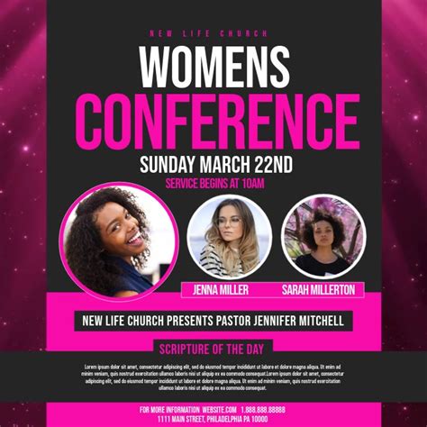 womens conference Template | PosterMyWall