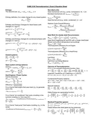 Sp22 Exam 1 Thermo I Or Thermodynamics I Is An Introductory Course