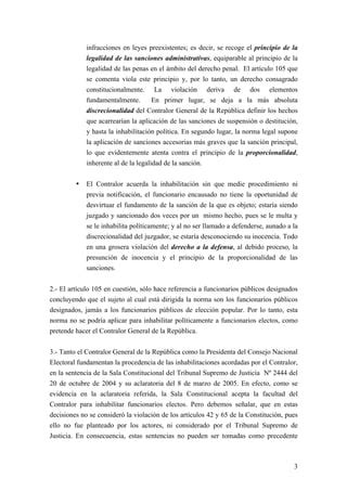 SíNtesis Las Inhabilitaciones Del ArtíCulo 105 Locgr Vf PPT