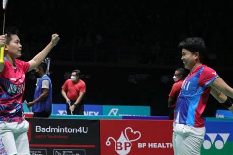 Sedang Berlangsung Final Malaysia Open Apriyani Rahayu Siti Fadia