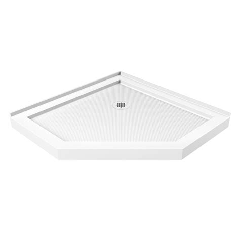 Shop DreamLine SlimLine 36 In L X 36 In W White Acrylic Neo Angle