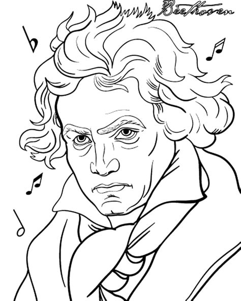 Desenhos De Beethoven Gr Tis Para Colorir E Imprimir Colorironline