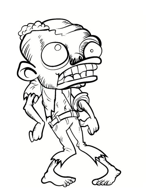 9 Simple Coloriage Zombie Photograph COLORIAGE