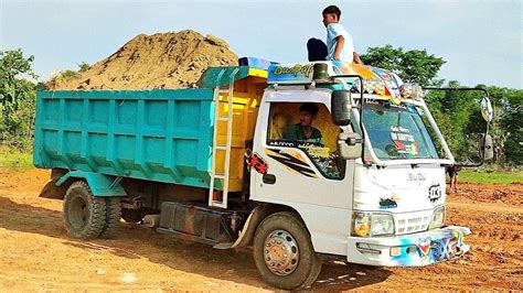 Mobil Dump Truk Isuzu Macan Muat Full Bak Tanah Urug YouTube