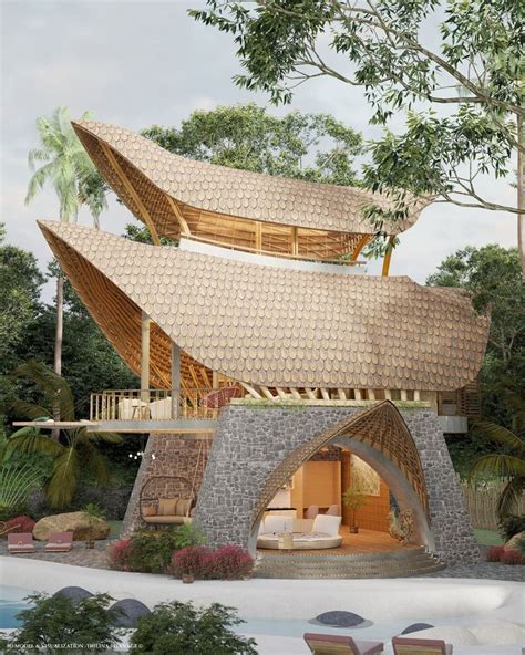 This rock and bamboo beach cabin gives us some serious glamping goals ...