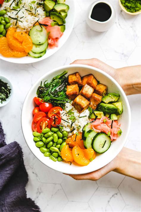 Vegan Tofu Poke Bowl Gluten Free Okonomi Kitchen