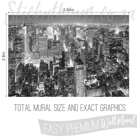 New York Cityscape Wall Mural - Midtown NYC View Wallpaper Art • Sticky ...