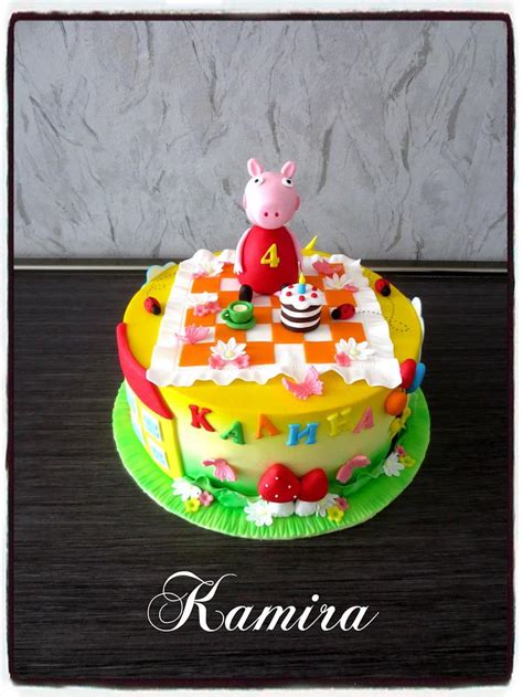 Pepa Pig Cake Decorated Cake By Kamira Cakesdecor