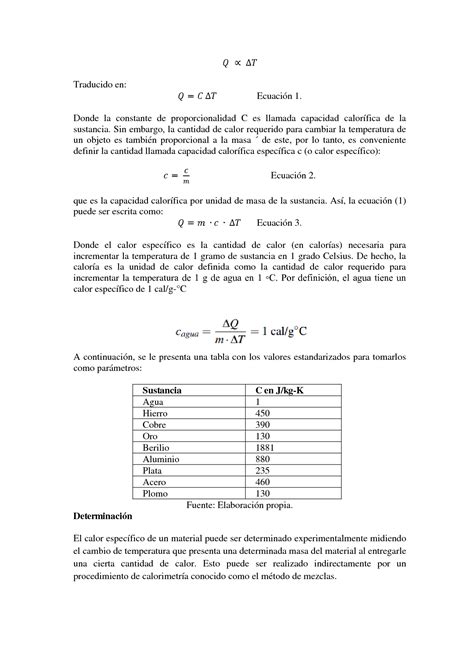 SOLUTION Practica No 5 Calor Especifico De Los Solidos 1 El Remix 1