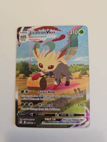 Leafeon Vmax Alt Art Secret Rare Evolving Skies Pokemon Card Ebay