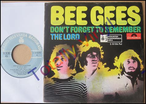 Totally Vinyl Records || Bee Gees - Don't forget to remember / The lord ...