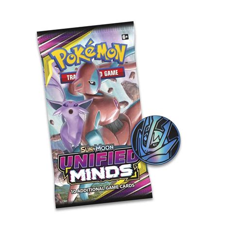 Pokémon Tcg Sun And Moon—unified Minds Booster With Pikachu Foil Card And Coin Pokémon Center