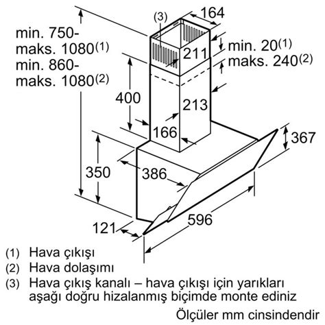 DVK6J661 Duvar Tipi Davlumbaz Profilo Dayanıklı Ev Aletleri TR