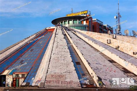 Albania Tirana The Pyramid Former Tomb Of Communist Era Leader Enver