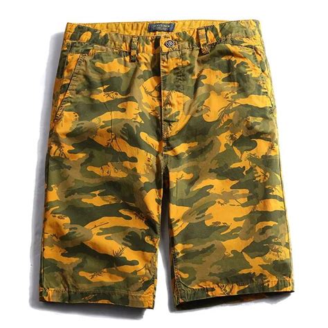 2019 Green Military Camo Cargo Shorts Summer Fashion Camouflage Multi