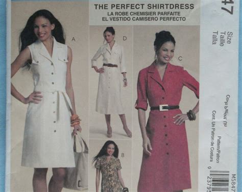 Mccall S Misses Shirt Dress Pattern Palmer And Pletsch Perfect