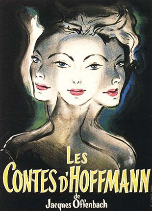 An Old Movie Poster For The Film Les Contes D Hoffmann