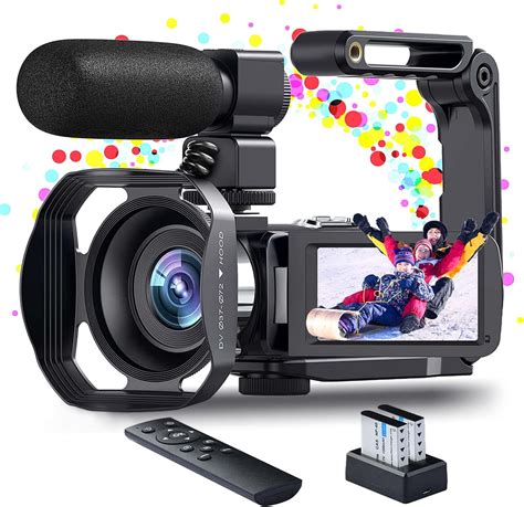 Video Camera Camcorder UHD 4K 60FPS 48MP Auto Focus Vlogging Camera