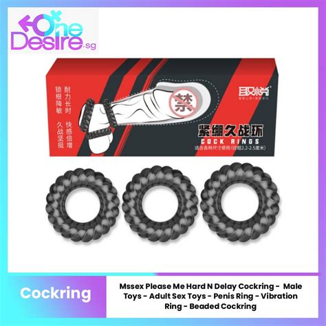 Mssex Please Me Hard N Delay Cockring Male Toys Adult Sex Toys Penis Ring Vibration Ring