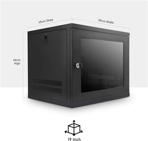 Buy Lms Data Server Rack Data Cabinet 9u 450mm Deep Wall Mounted 19