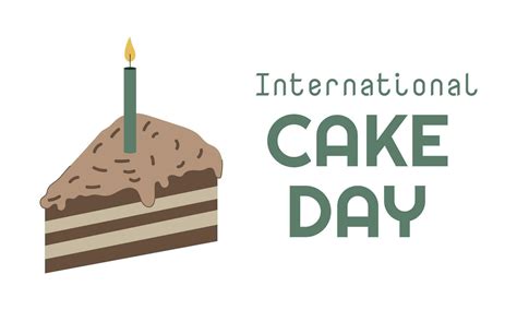 International Cake Day Vector Illustration Suitable For Greeting Card