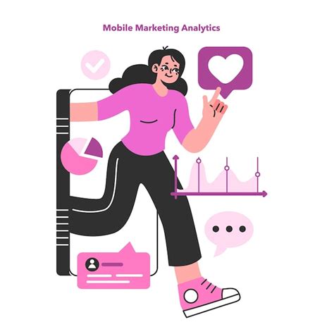 Premium Vector Mobile Marketing Analytics Brand Digital Promotion