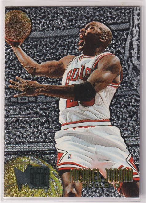 Yahoo Nba Michael Jordan Fleer Metal Silver