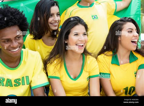 Brazil Football Fans Celebrating Hi Res Stock Photography And Images