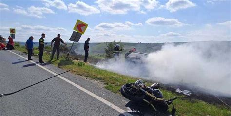 Vaslui Accident Cu O Ma In I Dou Motociclete Care Au Luat Foc N