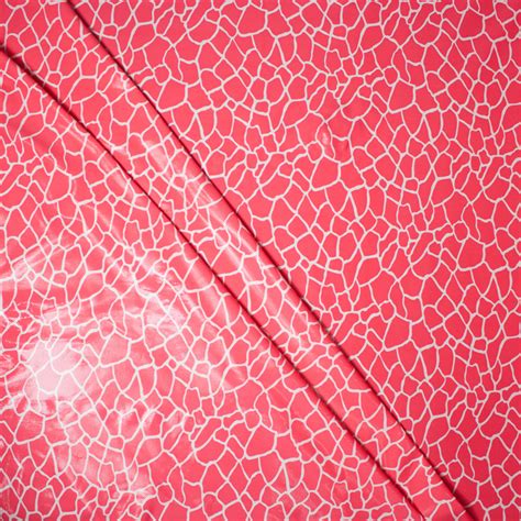 Cali Fabrics Hot Pink Giraffe Glossed Nylonlycra