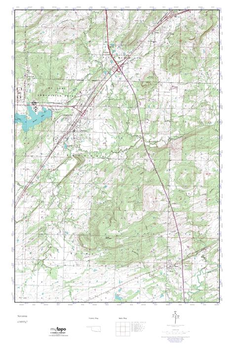 Mytopo Savanna Oklahoma Usgs Quad Topo Map