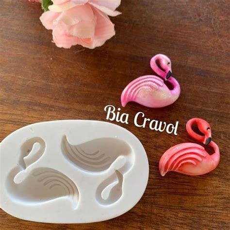 Molde De Silicone Codg 28 Flamingo MD Moldes Bia Cravol Molde