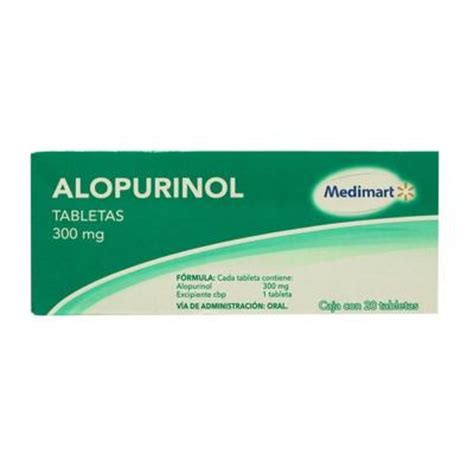 Alopurinol Medimart 300 Mg 20 Tabletas Walmart