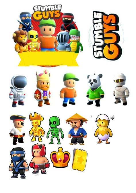 Kit Imprimible Candy Bar Stumble Guys Para Fiestas Y Cumpleaños Artofit