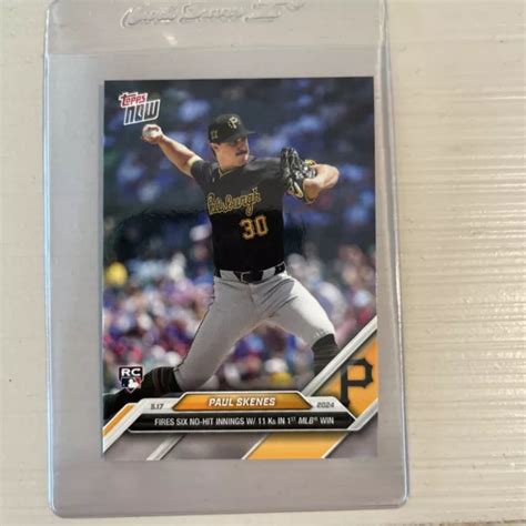 2024 TOPPS NOW Paul Skenes 201 Pittsburgh Pirates RC Prima Vittoria In