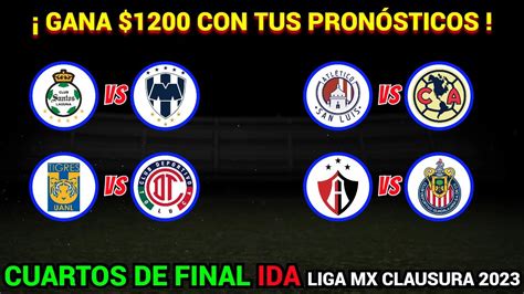 PRONÓSTICOS para los CUARTOS DE FINAL IDA en la LIGUILLA Liga MX