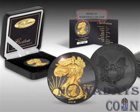 Usa Golden Enigma Black Ruthenium Walking Liberty Gilded Oz