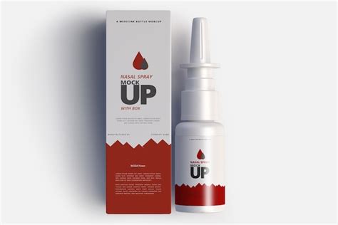 Premium PSD Nasal Spray Mock Up